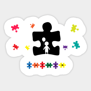 Autism Awareness Amazing Cute Funny Colorful Motivational Inspirational Gift Idea for Autistic Sticker